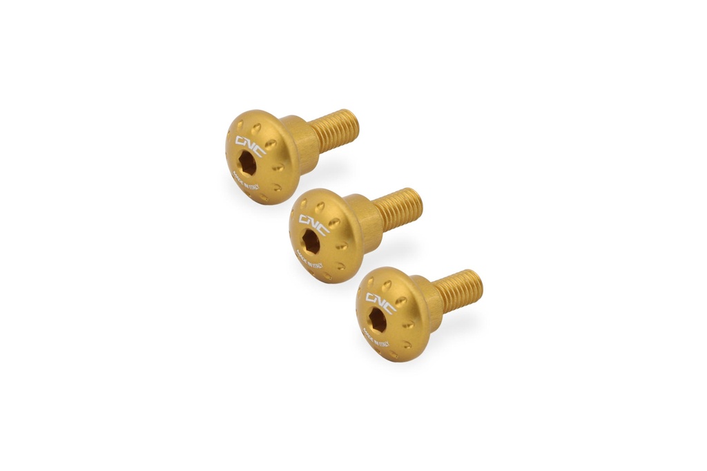 [CNC-KV480G] Frame side panels screw kit Ducati DesertX (Gold)