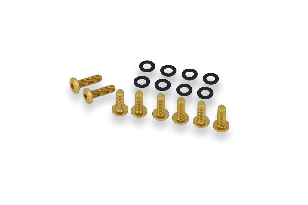 [CNC-KV485G] Windshield screws for Ducati Panigale V4 MY2025 (Gold)