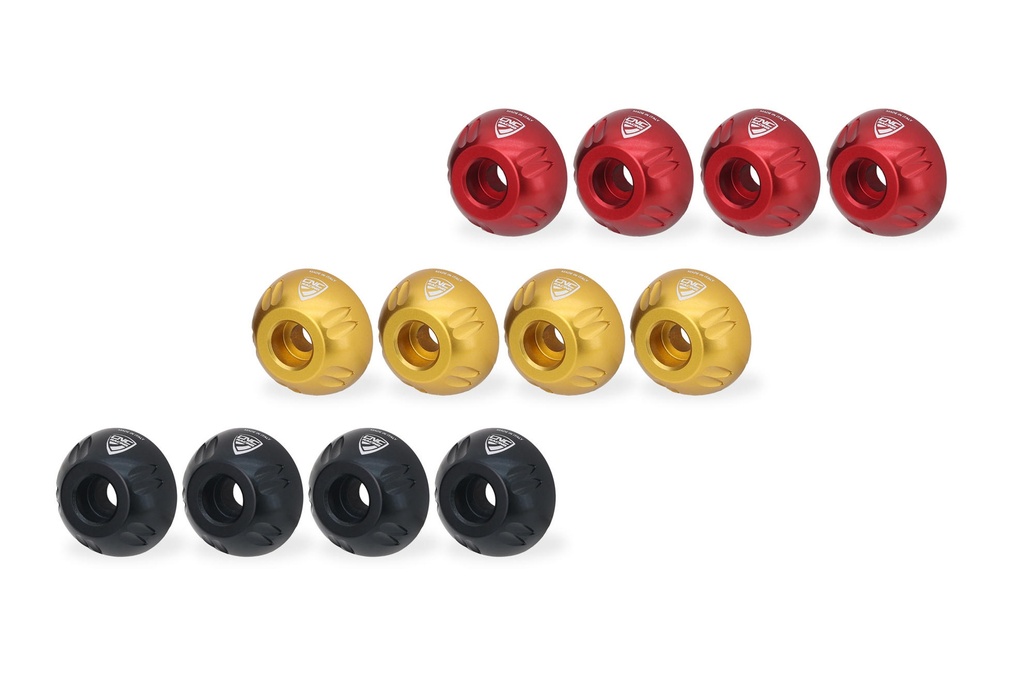 [CNC-KV904B] Rear shock Absorbers screw collars Moto Guzzi (Black)
