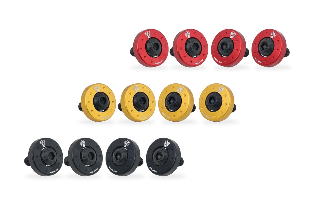 [CNC-KV907B] Cylinder head cover screw collars Moto Guzzi (Black)