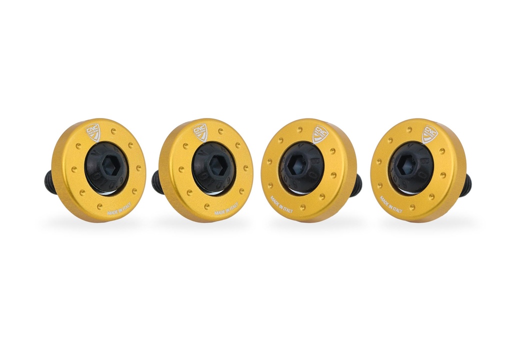 [CNC-KV907G] Cylinder head cover screw collars Moto Guzzi (Gold)