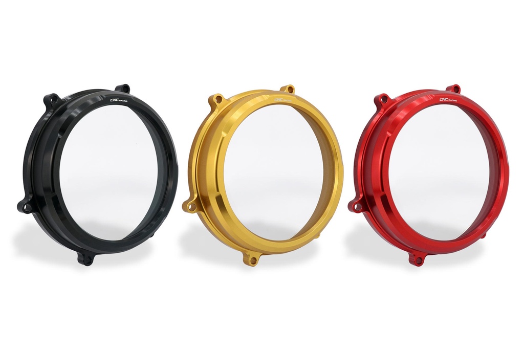 [CNC-CA200B] Clear oil bath clutch cover Ducati Panigale 959, 1199 and 1299 (Black)