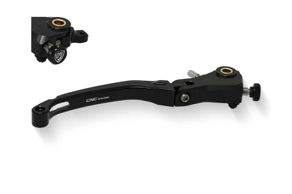 [CNC-LBR04B] Brake lever Race - folding (Black)