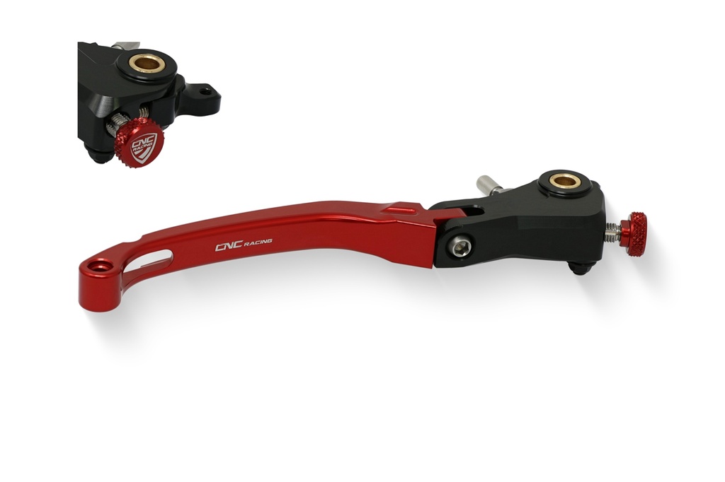 [CNC-LBR04R] Brake lever Race - folding (Red)