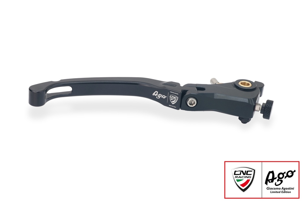 [CNC-LBR04BAG] Brake lever Race - folding - Giacomo Agostini Limited Edition (Black)