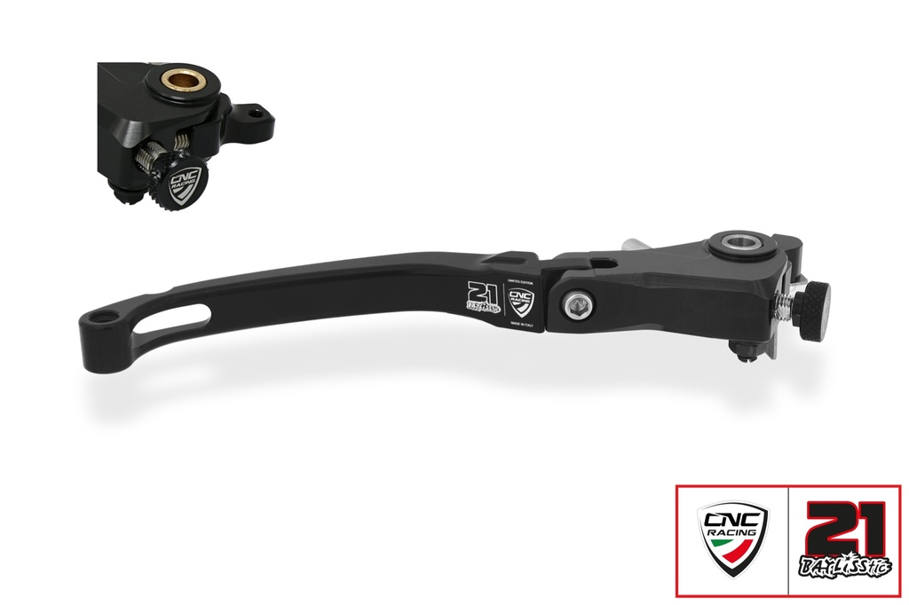 [CNC-LBR04BTB] Brake lever Race - folding Troy Bayliss Limited Edition (Black)