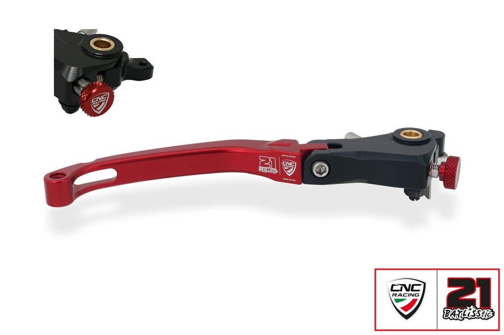 [CNC-LBR04RTB] Brake lever Race - folding Troy Bayliss Limited Edition (Red)