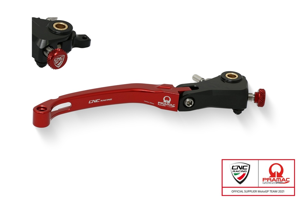 [CNC-LBR16RPR] Brake lever Race - folding Pramac Racing Limited Edition (Red)