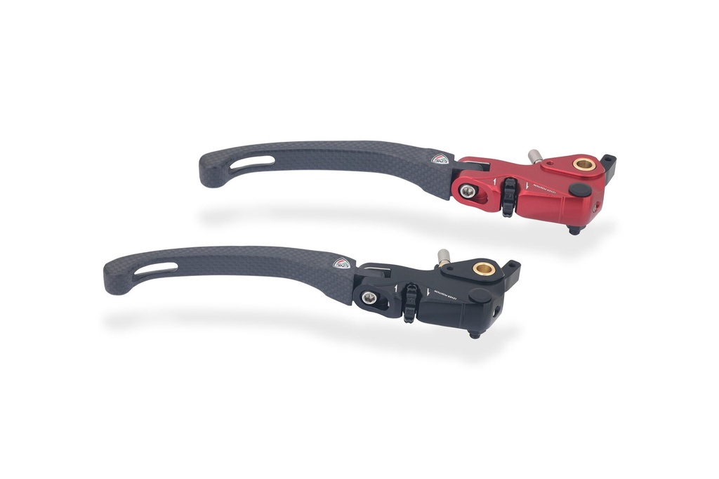 [CNC-LBV04YB] Brake Lever RACE EVO Folding Matt Carbon for Brembo Semi-Radial Master Cylinders (Black)