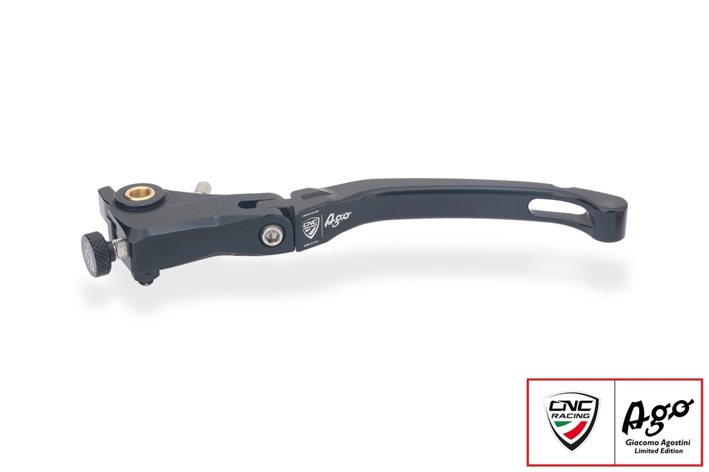 [CNC-LCR12BAG] Clutch lever Race folding - Giacomo Agostini Limited Edition (Black)