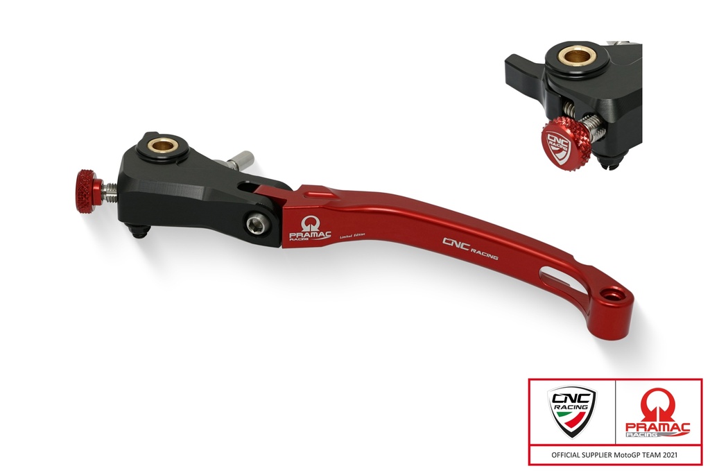 [CNC-LCR12RPR] Clutch lever Race - folding Pramac Racing Limited Edition (Red)