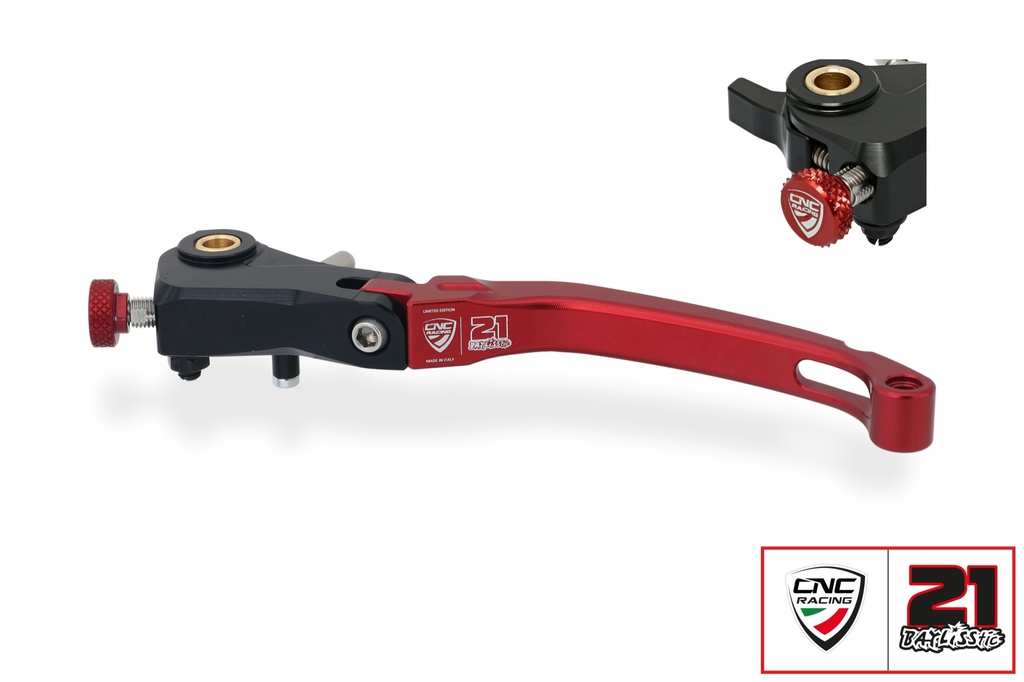 [CNC-LCR12RTB] Clutch lever Race - folding Troy Bayliss Limited Edition (Red)