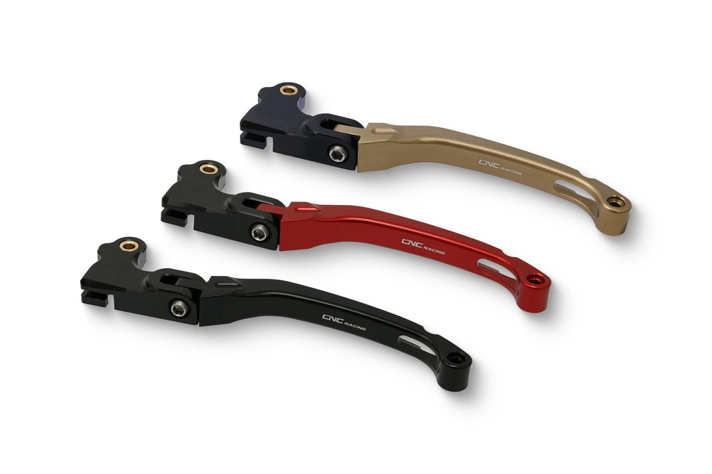 [CNC-LCR23B] Clutch lever Race - folding (Black)
