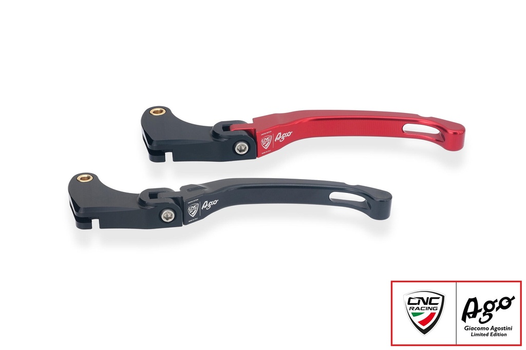 [CNC-LCR23BAG] Clutch lever Race folding - Giacomo Agostini Limited Edition (Black)