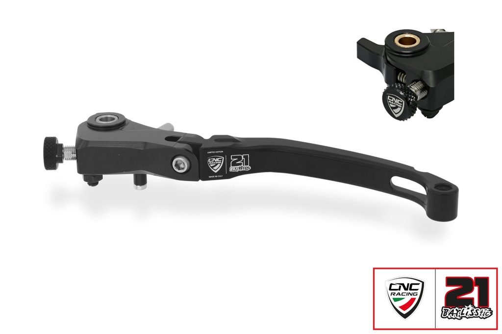 [CNC-LCR49BTB] Clutch lever Race - folding Troy Bayliss Limited Edition (Black)