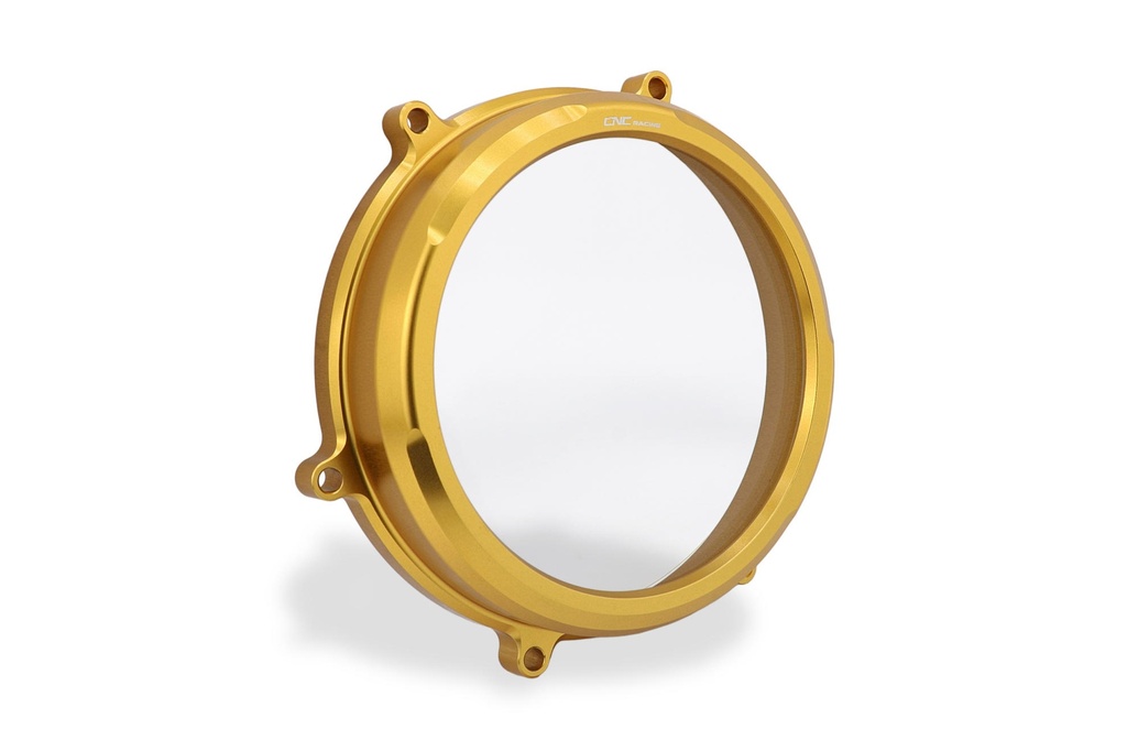 [CNC-CA202G] Clear oil bath clutch cover Ducati Panigale V2 and Streetfighter V2 (Gold)