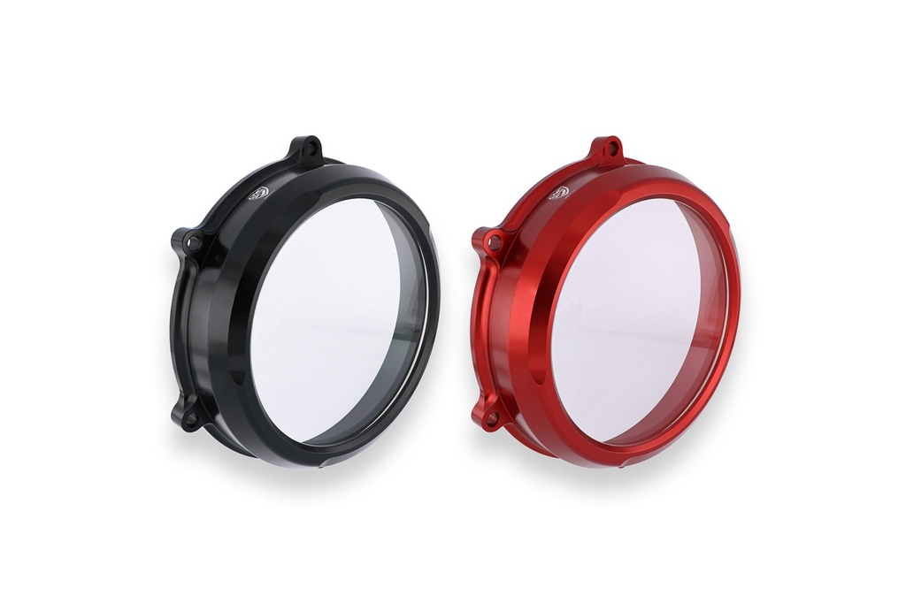 [CNC-CA210B] Clear oil bath clutch cover Ducati Panigale V4 (Black)