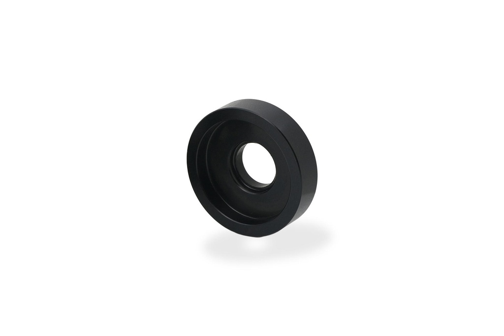 [CNC-MRA07B] Adapter for bar-end mirrors Rocket/Evo on Moto Guzzi (Black)