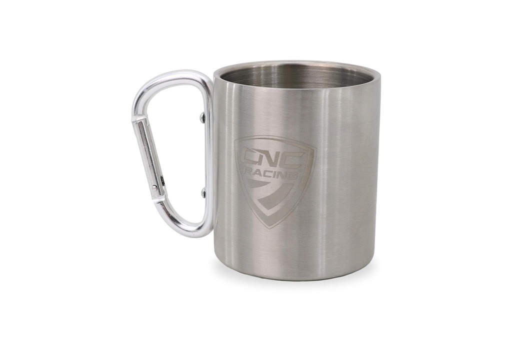 [CNC-MUG03S] Steel Mug with carabiner handle