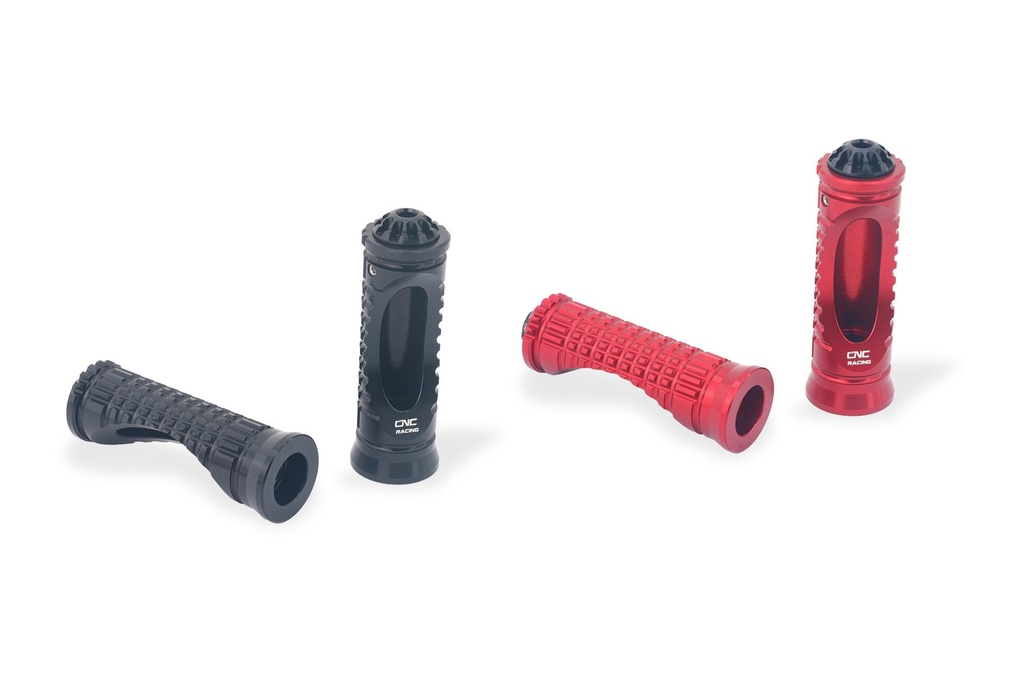 [CNC-PC107B] Round Sport Footpegs - Passenger (Black)