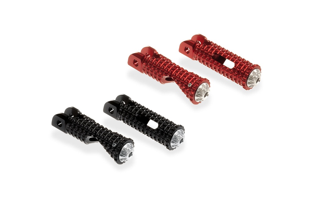 [CNC-PC110B] Footpegs for stock rearsets driver Ducati MV Agusta (Black)