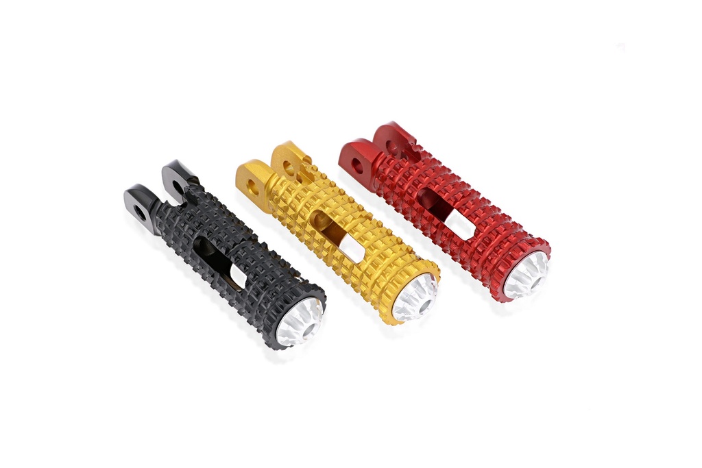 [CNC-PC111B] Footpegs for stock passenger rear sets Ducati MV Agusta (Black)
