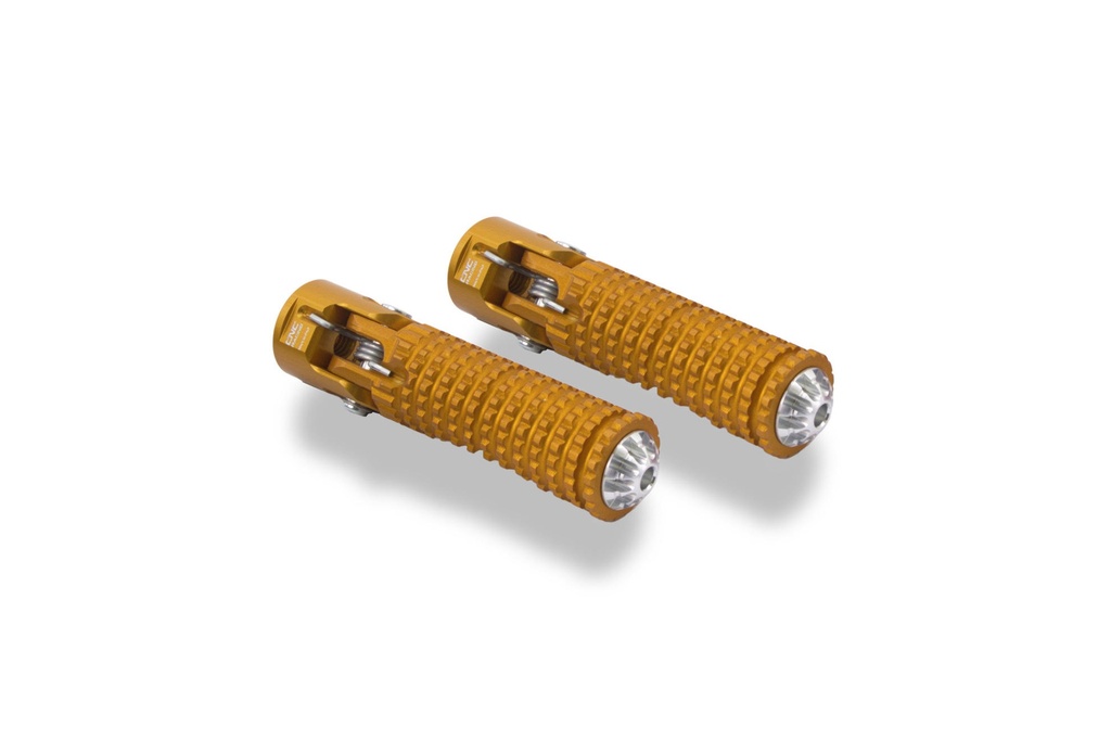 [CNC-PC120G] Footpegs folding universal - Comfort (Gold)