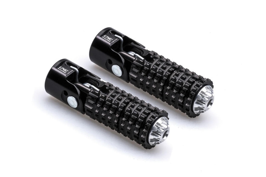 [CNC-PC121B] Footpegs folding universal - Sport (Black)
