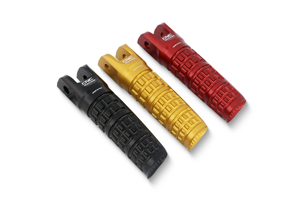 [CNC-PC124B] Footpegs for OEM rearsets Ducati LIGHT - driver (Black)
