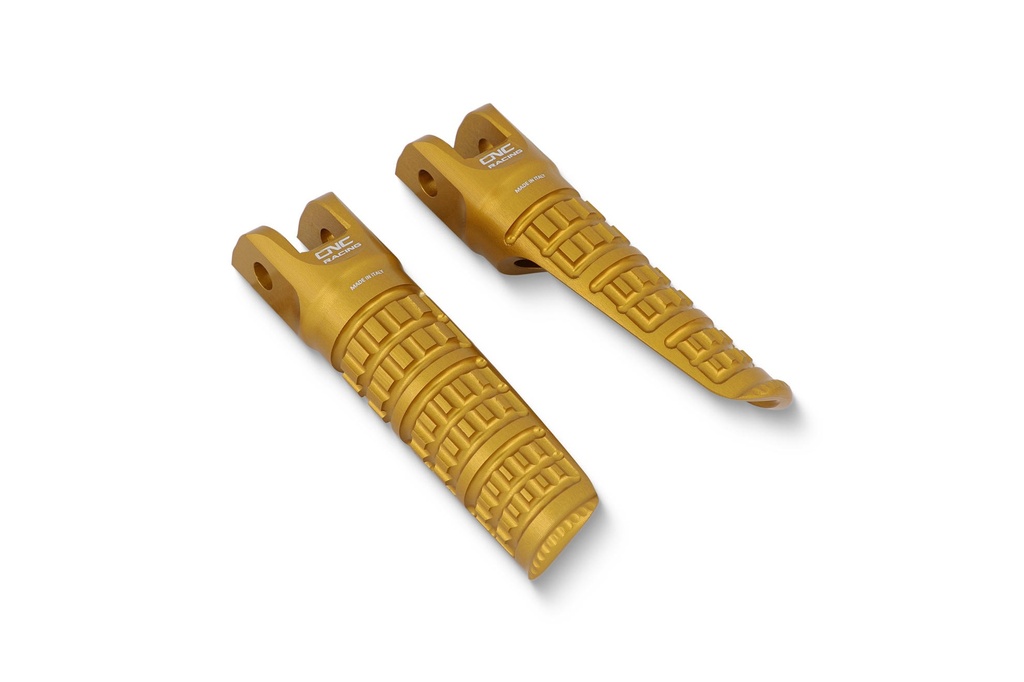 [CNC-PC124G] Footpegs for OEM rearsets Ducati LIGHT - driver (Gold)