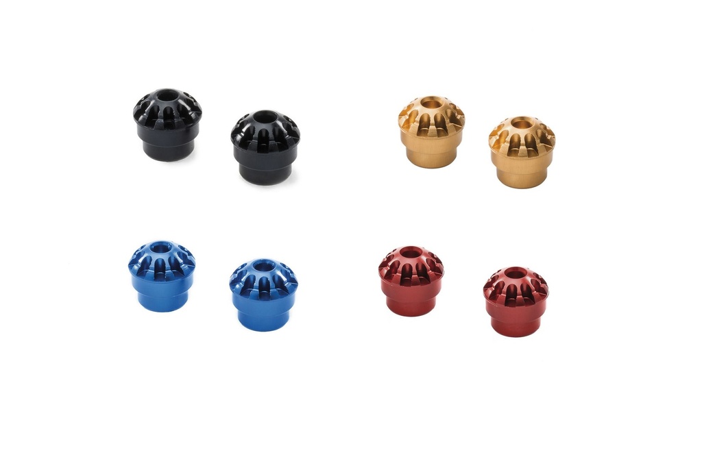 [CNC-PCP01B] Footpegs end cap "Grip" (Black)