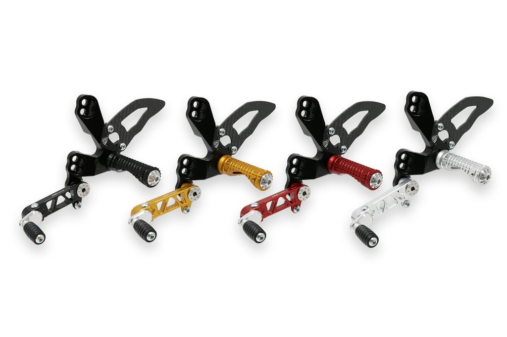 [CNC-PE150B] Adjustable rear sets Ducati Streetfighter 848 1098 (Black)