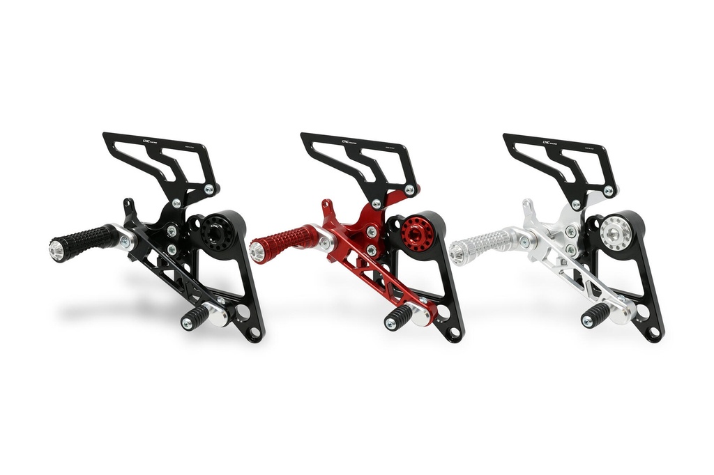 [CNC-PE160B] Adjustable rear sets Hypermotard 796 1100 (Black)