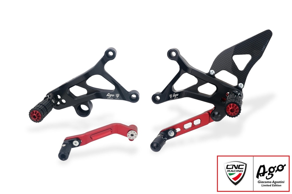 [CNC-PE226BRAG] Adjustable rear sets MV Agusta - Giacomo Agostini Limited Edition
