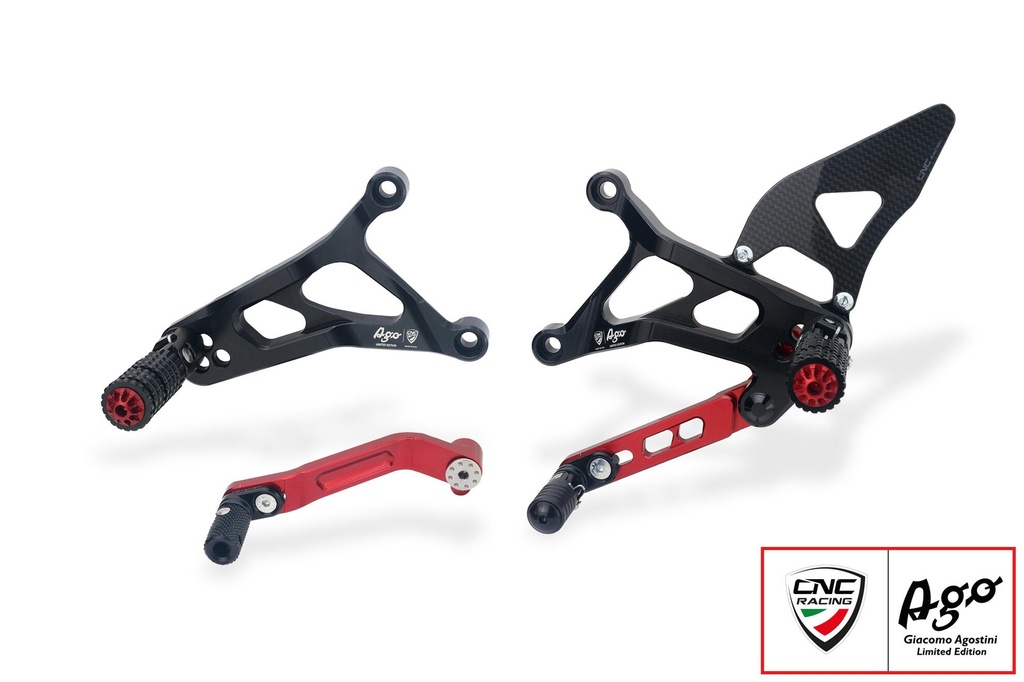 [CNC-PE227BRAG] Adjustable rear sets MV Agusta - Giacomo Agostini Limited Edition