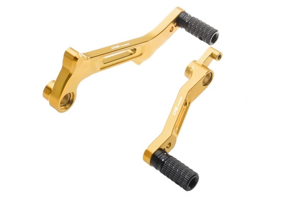 [CNC-PE245G] EASY Rider footpegs kit Ducati Multistrada 950/1200 (Gold)