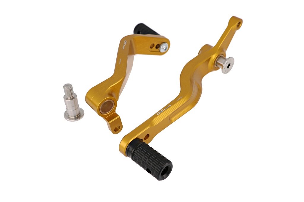 [CNC-PE248G] GEAR/REAR BRAKE PEDALS MV AGUSTA BRUTALE (Gold)