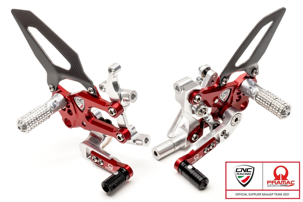 [CNC-PE400PR] Adjustable rearsets RPS Ducati SBK Panigale series Team Pramac MotoGP Limited Edition