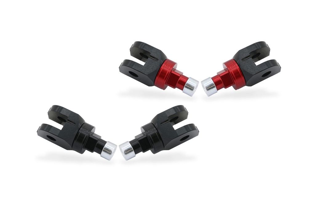 [CNC-PEA21B] Footpegs kit TOURING passenger - Advanced Mounting System (Black)