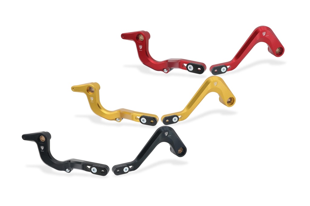 [CNC-PEC04B] Gear/Rear brake levers kit Ducati Diavel V4 - SLIDE (Black)