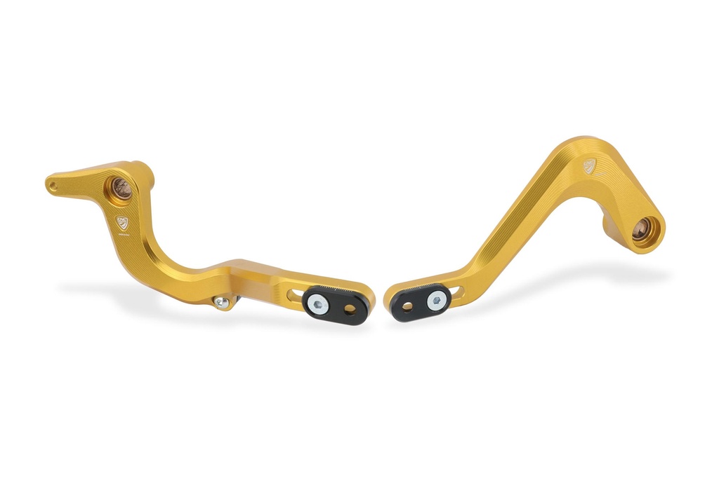 [CNC-PEC04G] Gear/Rear brake levers kit Ducati Diavel V4 - SLIDE (Gold)