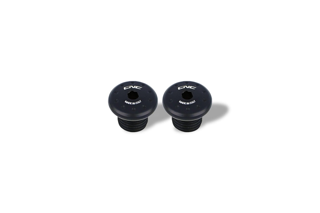 [CNC-PET40B] Rear footrest blanking caps (M8 - 2pcs) (Black)