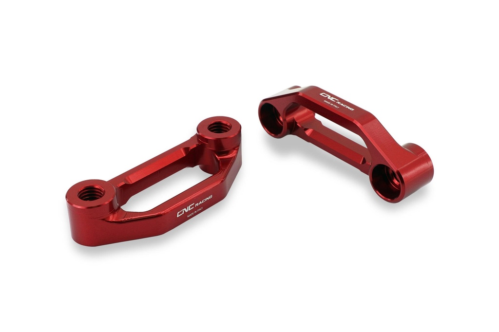 [CNC-PET52R] Rear footrest blanking plates Ducati Panigale V4 / Streetfighter V4 (Red)