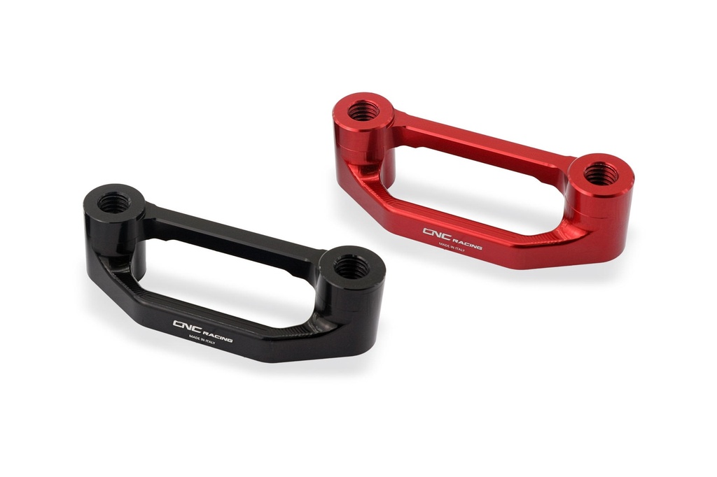 [CNC-PET53B] Rear footrest blanking plates Aprilia (Black)