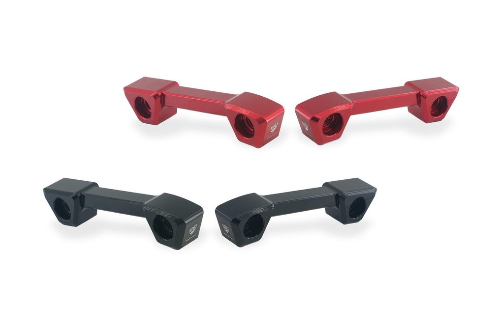 [CNC-PET55B] Hole Cover Plates & Tie-Down Strap Supports for Ducati Panigale V2 and Streetfighter V2 MY2025 (Black)