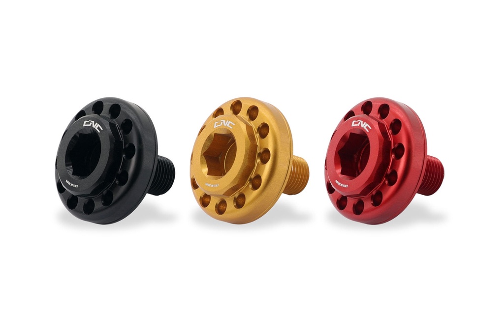 [CNC-PEV06B] Central bolt kit for OEM rearsets Ducati (Black)