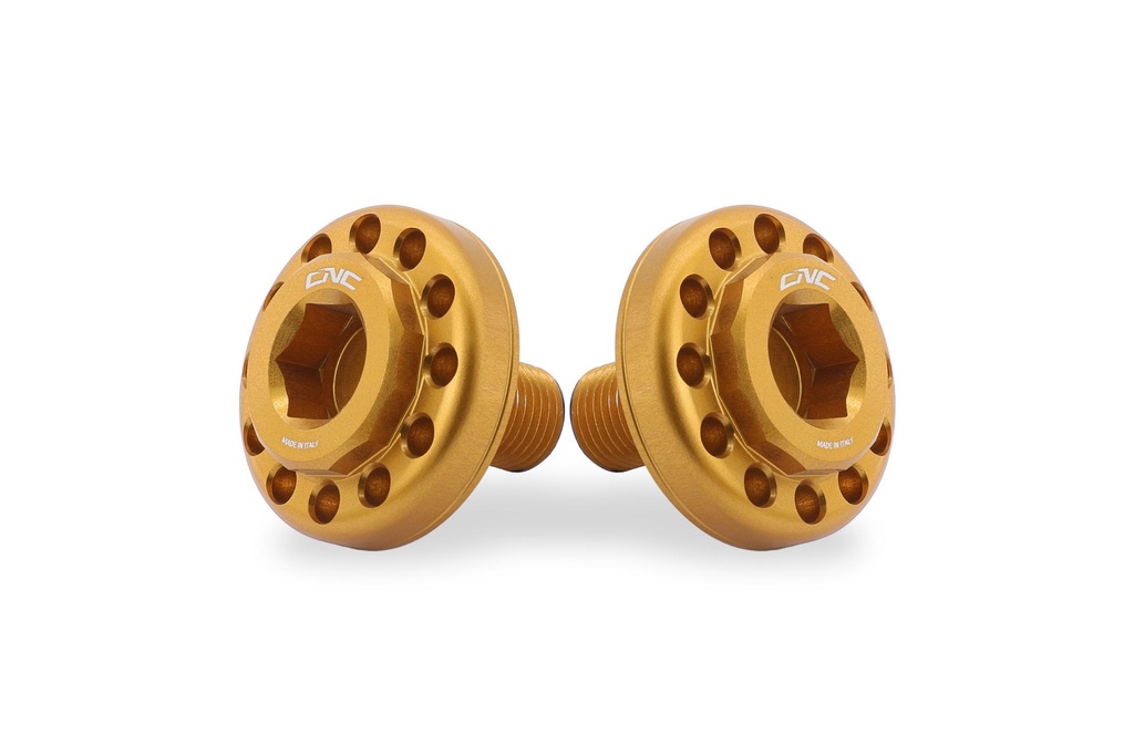 [CNC-PEV06G] Central bolt kit for OEM rearsets Ducati (Gold)