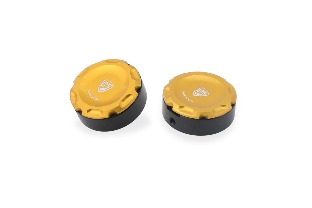 [CNC-PEV07G] Central bolt caps kit for OEM rearsets Ducati (Gold)
