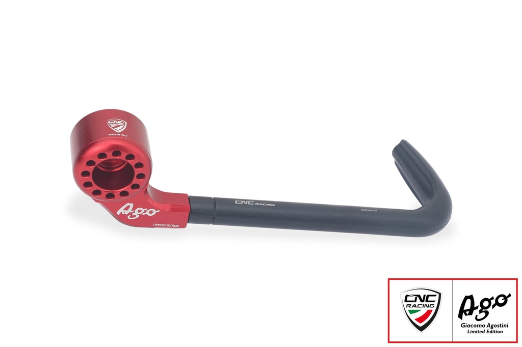 [CNC-PL100RAG] Brake-Guard Race - Protection front brake lever - Giacomo Agostini Limited Edition (Red)