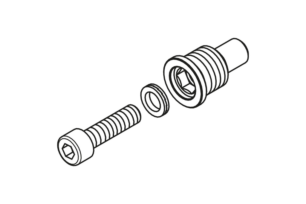 [CNC-PL124B] Adapter to install brake and clutch lever protection - Bar-end mirrors